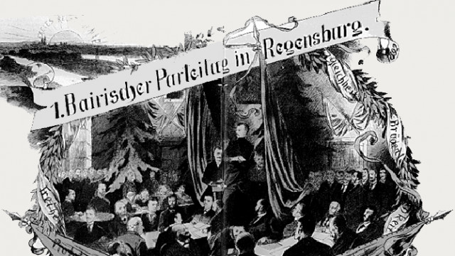 Erster Landesparteitag der Bayerischen SPD 1892